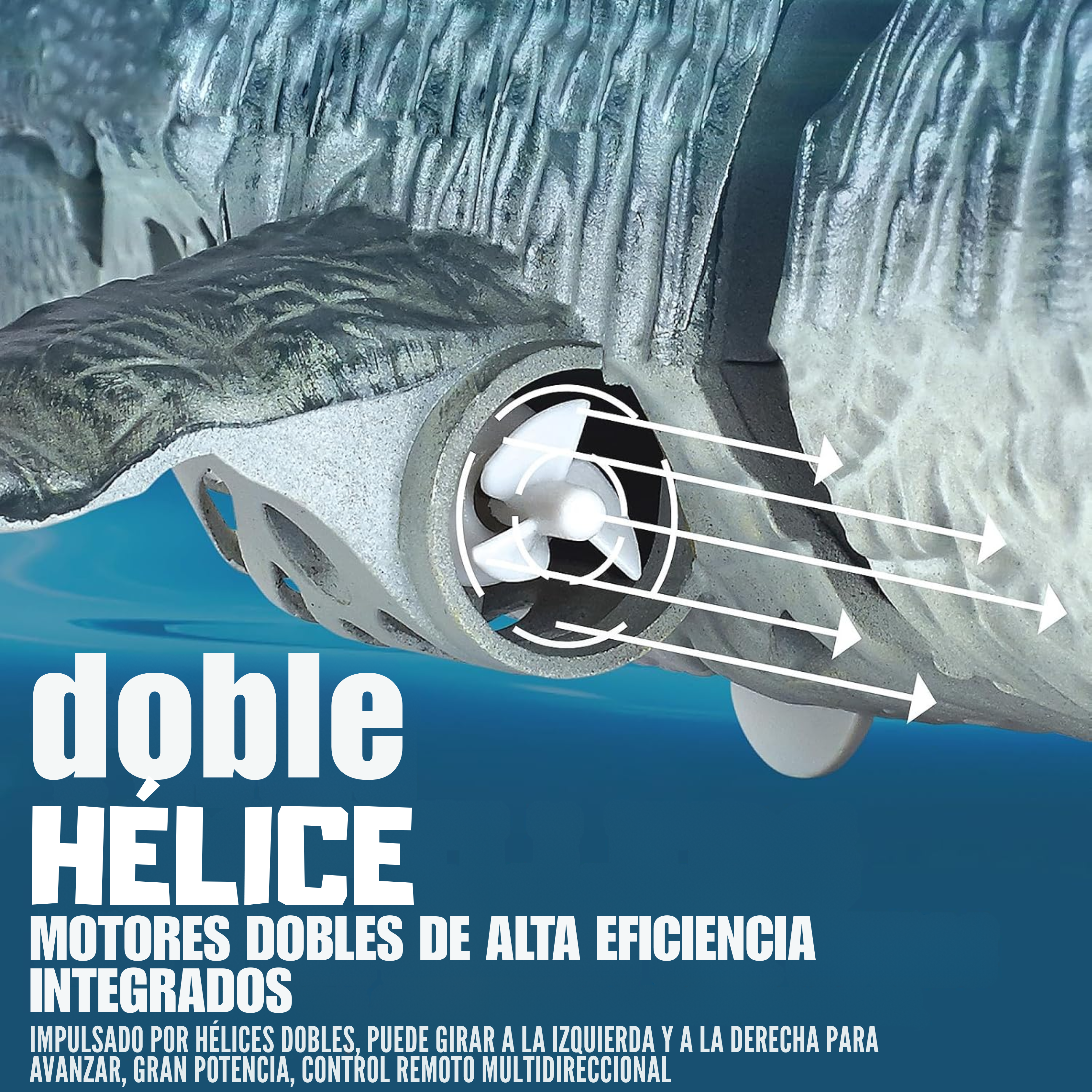 dinosaurio acuático a control remoto